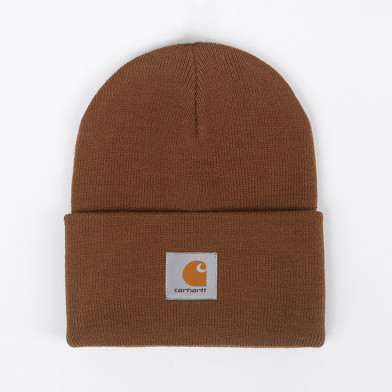  коричневая шапка Carhartt WIP Acryllc Watch Hat I020222-hamilton brwn - цена, описание, фото 1